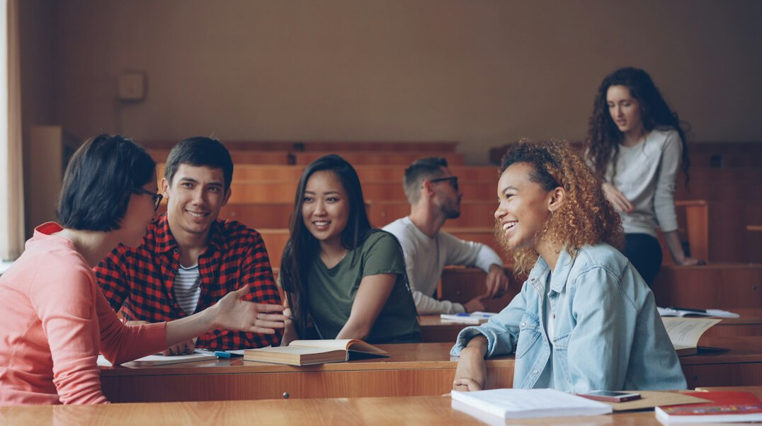group of students in classroom